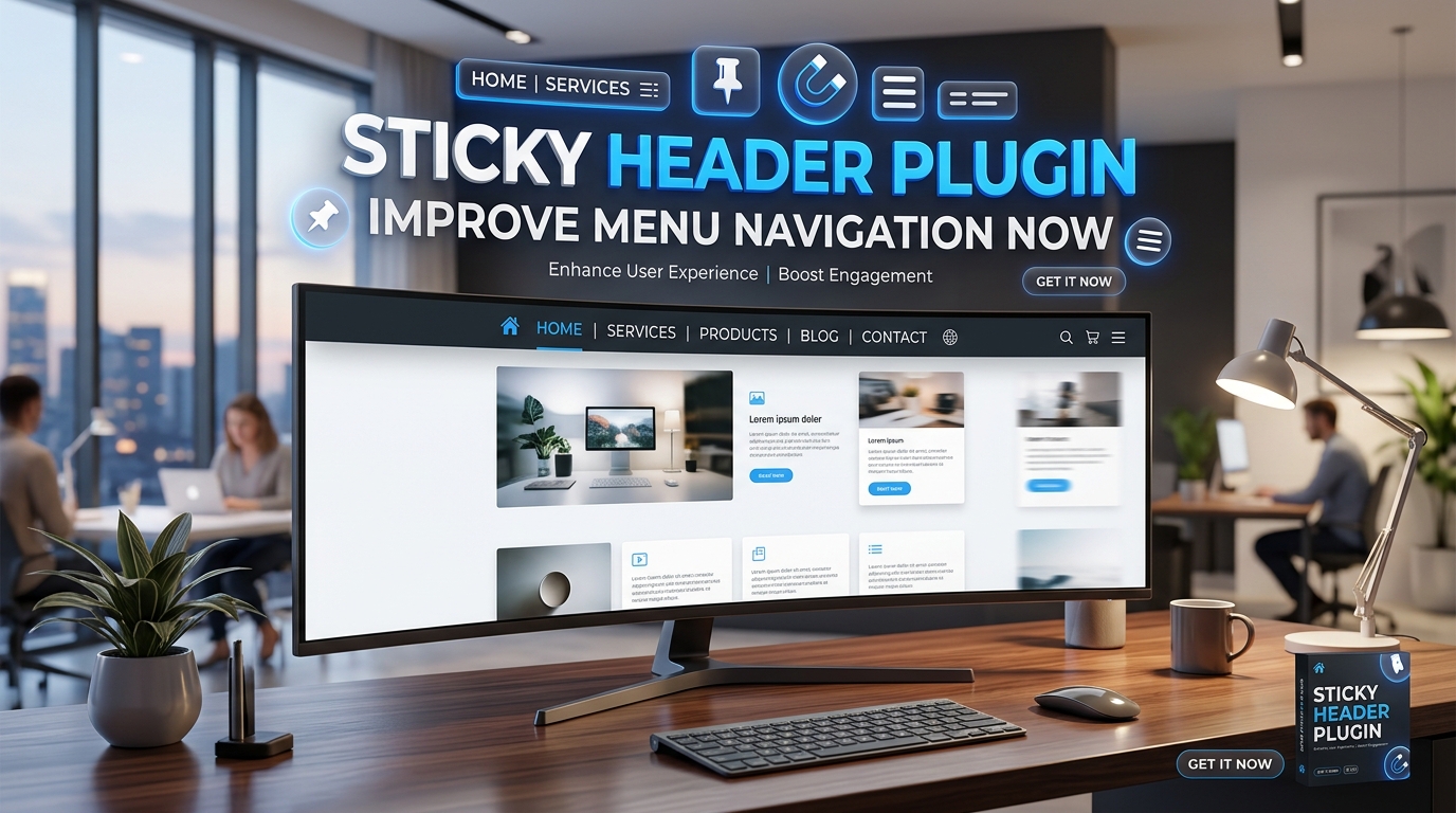 Sticky Header Plugin : Improve Menu Navigation Now