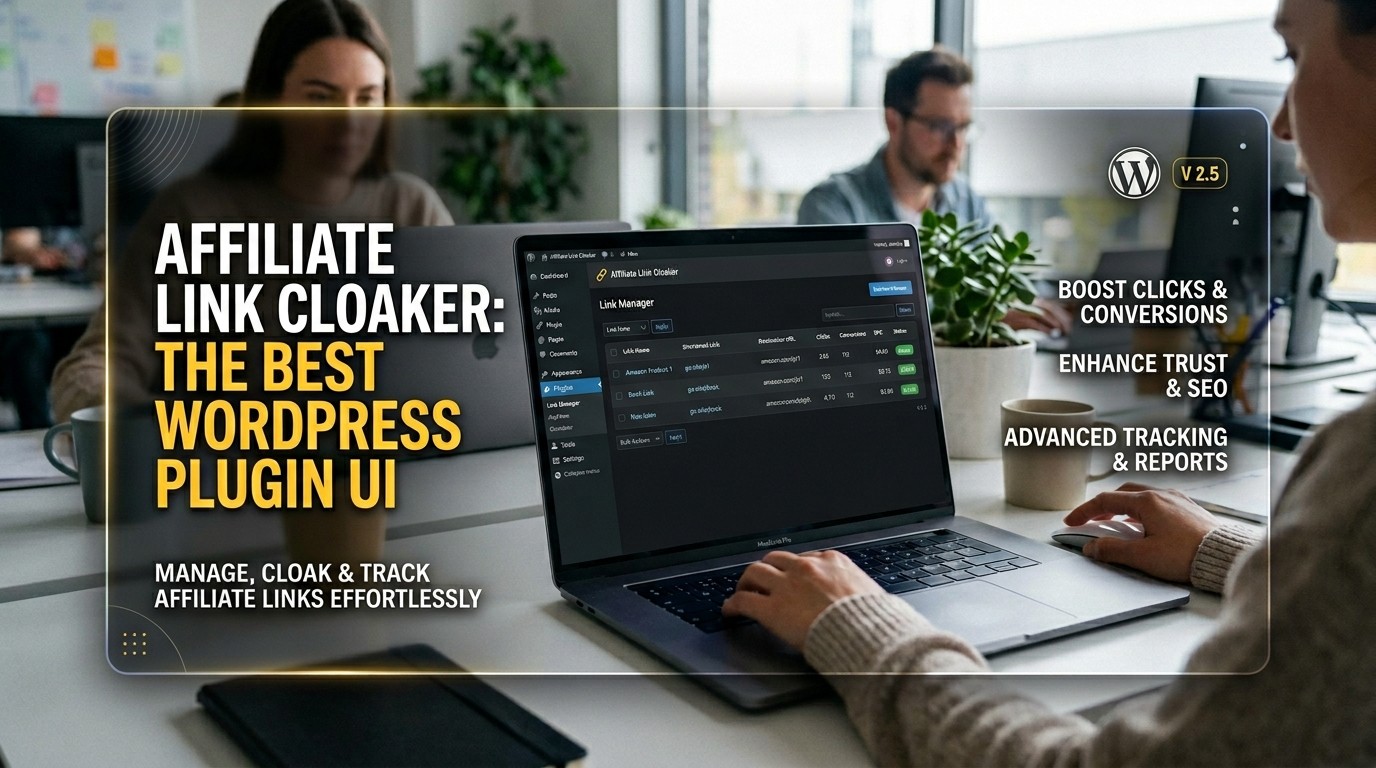 Affiliate Link Cloaker : Best WordPress Plugin UI