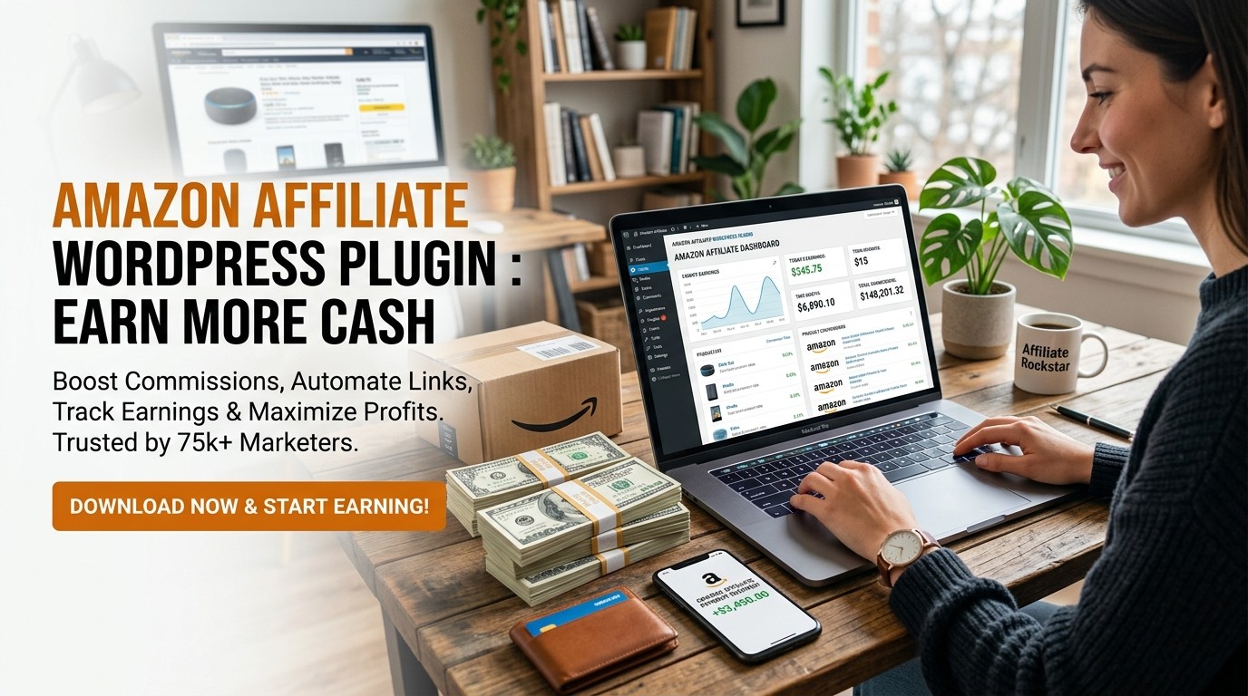Amazon Affiliate WordPress Plugin : Earn More Cash