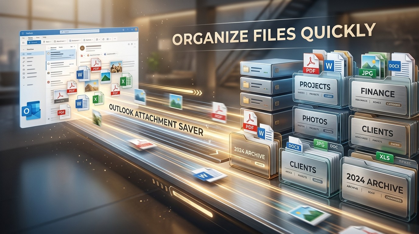 Outlook Attachment Saver : Organize Files Quickly